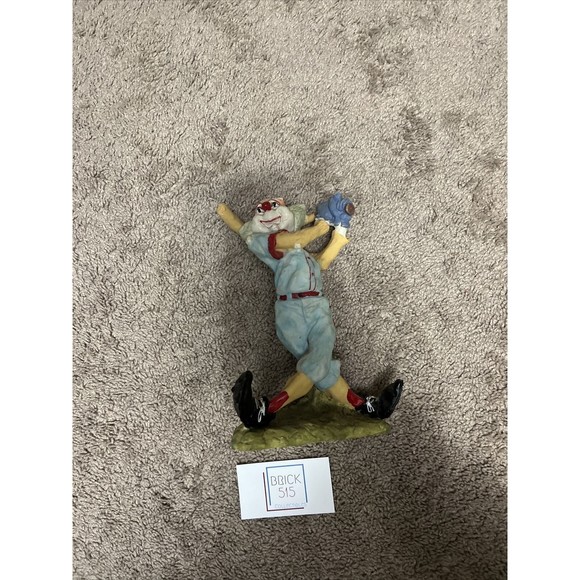 10" 1989 Clown Swinging Bat Baseball Statue Micena Collection by Price Product - Picture 4 of 4